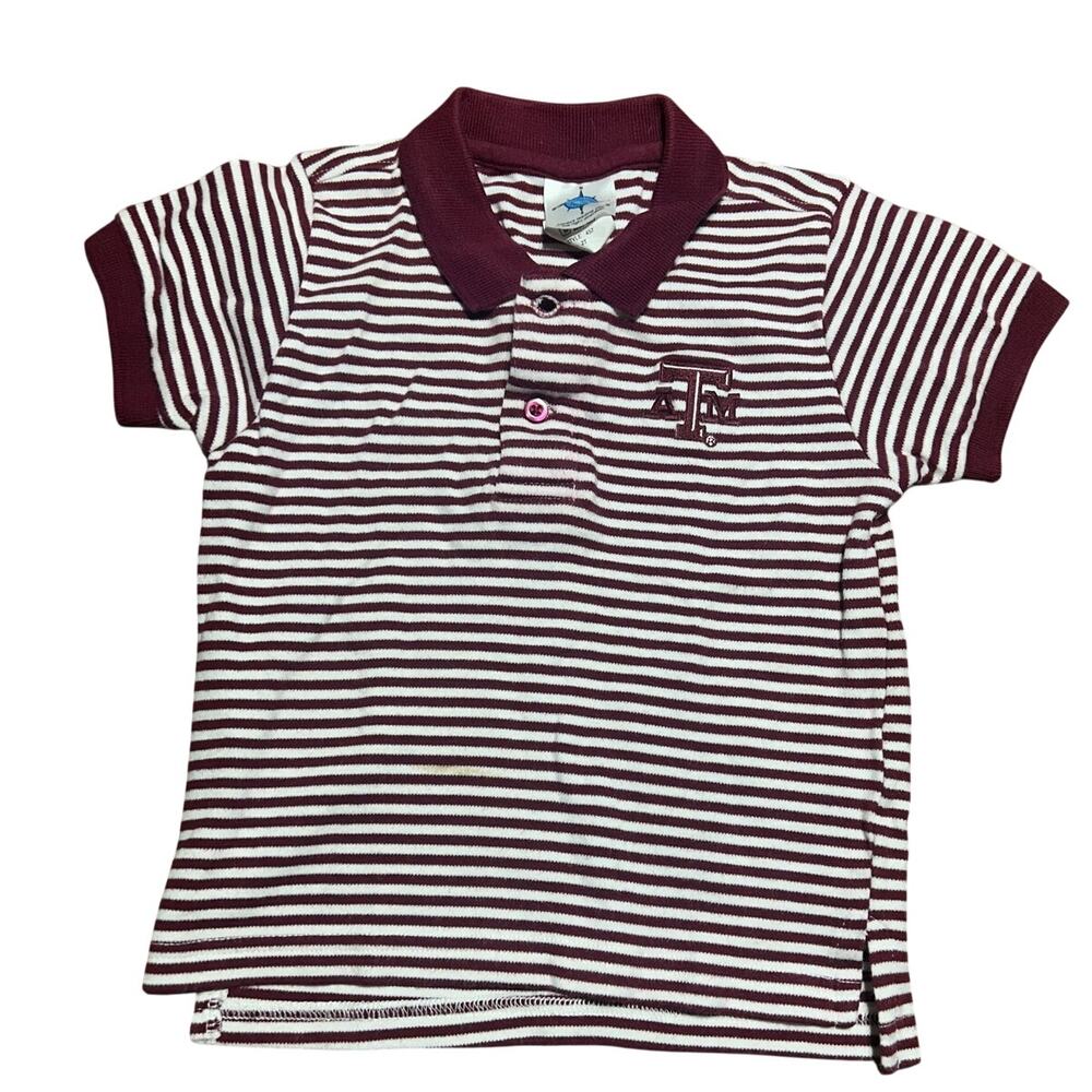 Creative World Texas A&M toddler striped polo size 2T